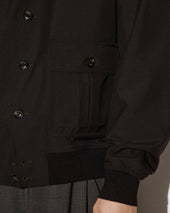 Valstarino jacket in 2 ply virgin wool fabric. Brown - Ebano
