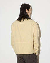 Nils jacket in peach-touch cotton canvas, unlined. Yellow - Propoli