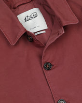 Nils Jacket In Peach Touch Cotton Canvas Unlined Red Tabasco