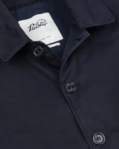 Nils Jacket In Peach Touch Cotton Canvas Unlined Blu
