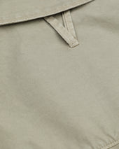 Bob Zip Jacket In Peach Touch Cotton Canvas Unlined Green Artichoke