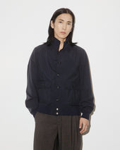 Packable Valstarino in 3 layer microfiber, waterproof. Blue - Navy