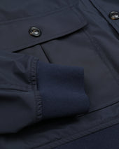 Packable Valstarino in 3 layer microfiber, waterproof. Blue - Navy