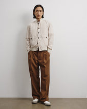 Packable Valstarino jacket in water repellent technical microfiber fabric. Cream - Ivory