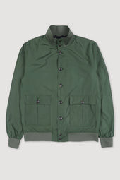 Packable Valstarino jacket in water repellent technical microfiber fabric. Green - Military green