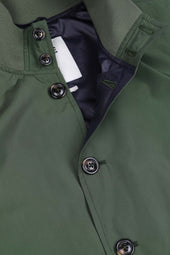 Packable Valstarino jacket in water repellent technical microfiber fabric. Green - Military green