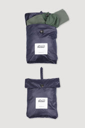 Packable Valstarino jacket in water repellent technical microfiber fabric. Green - Military green