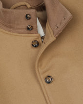 Valstarino jacket in virgin wool felt, lined. Beige - Camel