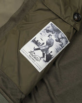 Packable Valstarino jacket in water-proof technical microfiber fabric. Green - Cappero