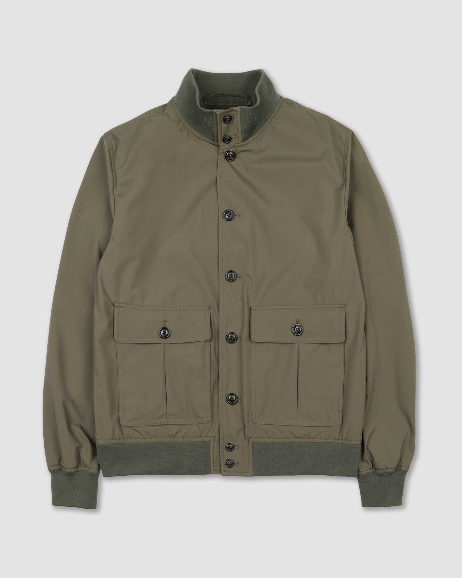 Packable Valstarino Jacket In Water Proof Technical Microfiber Fabric Green Cappero