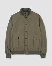 Packable Valstarino jacket in water-proof technical microfiber fabric. Green - Cappero