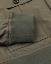 Packable Valstarino jacket in water-proof technical microfiber fabric. Green - Cappero