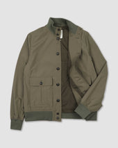 Packable Valstarino jacket in water-proof technical microfiber fabric. Green - Cappero
