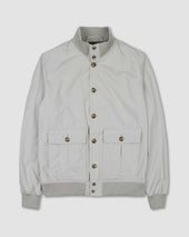 Packable Valstarino jacket in water-proof technical microfiber fabric. Cream - Canvas