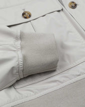 Packable Valstarino jacket in water-proof technical microfiber fabric. Cream - Canvas