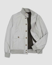 Packable Valstarino jacket in water-proof technical microfiber fabric. Cream - Canvas