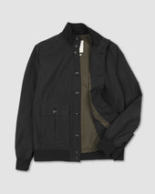 Packable Valstarino jacket in water-proof technical microfiber fabric - Black