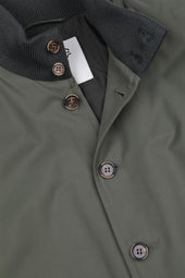 Padded Valstarino jacket in water repellent cotton blend fabric. Green - Frantoio