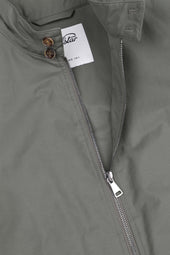 Padded zip jacket in a water repellent cotton-nylon blend fabric. Green - Frantoio