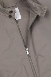 Padded zip jacket in a water repellent cotton-nylon blend fabric. Brown - Coloniale