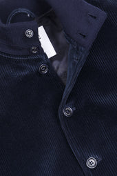 Valstarino jacket in cotton corduroy with light padding. Blue - Navy