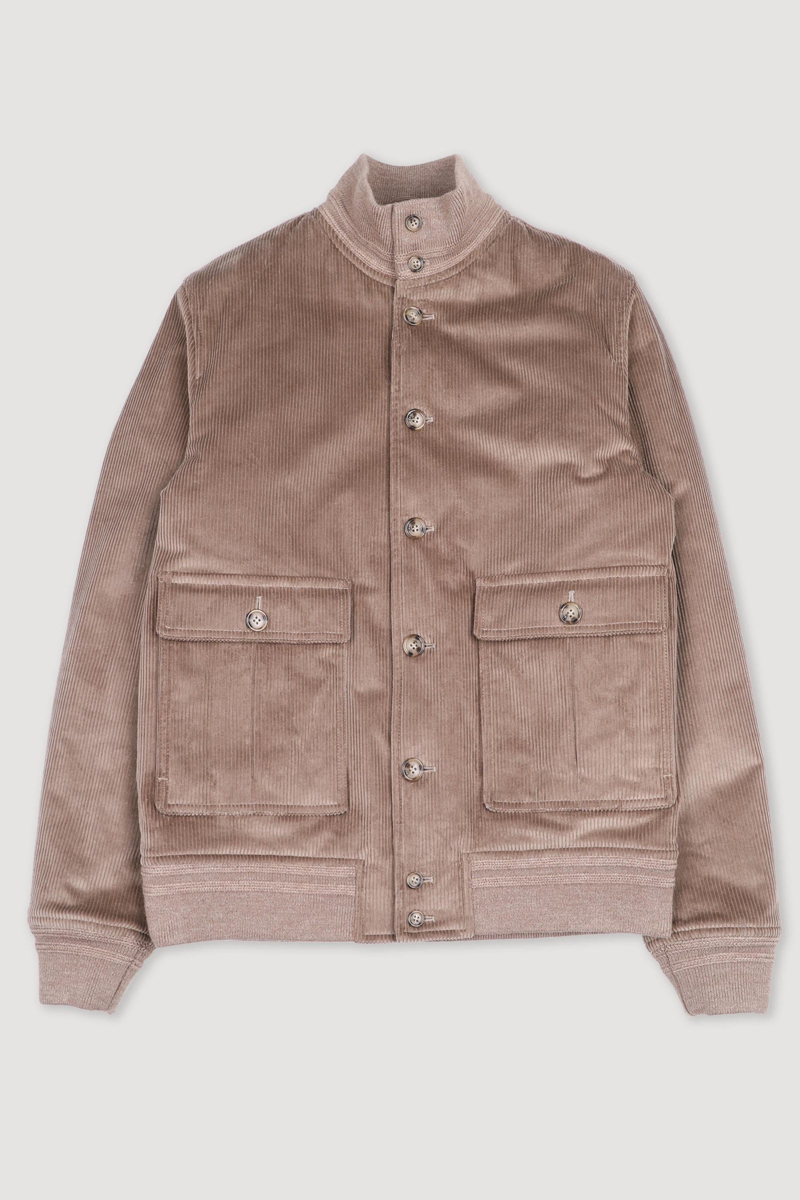 Padded Valstarino Jacket In Stretch Cotton Corduroy Farro