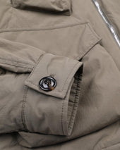 George padded field jacket in water repellent technical fabric. Green - Ficus