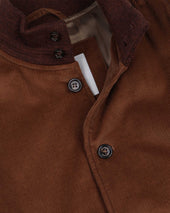 Padded Valstarino jacket in cotton corduroy. Brown - Sandal