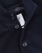 Padded Valstarino jacket in cotton corduroy. Blue - Navy