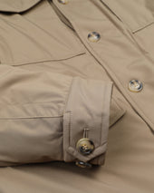 Loyal padded field jacket in waterproof technical microfiber. Beige - Avana