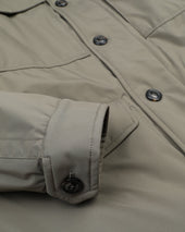 Loyal padded field jacket in waterproof technical microfiber. Green - Cappero