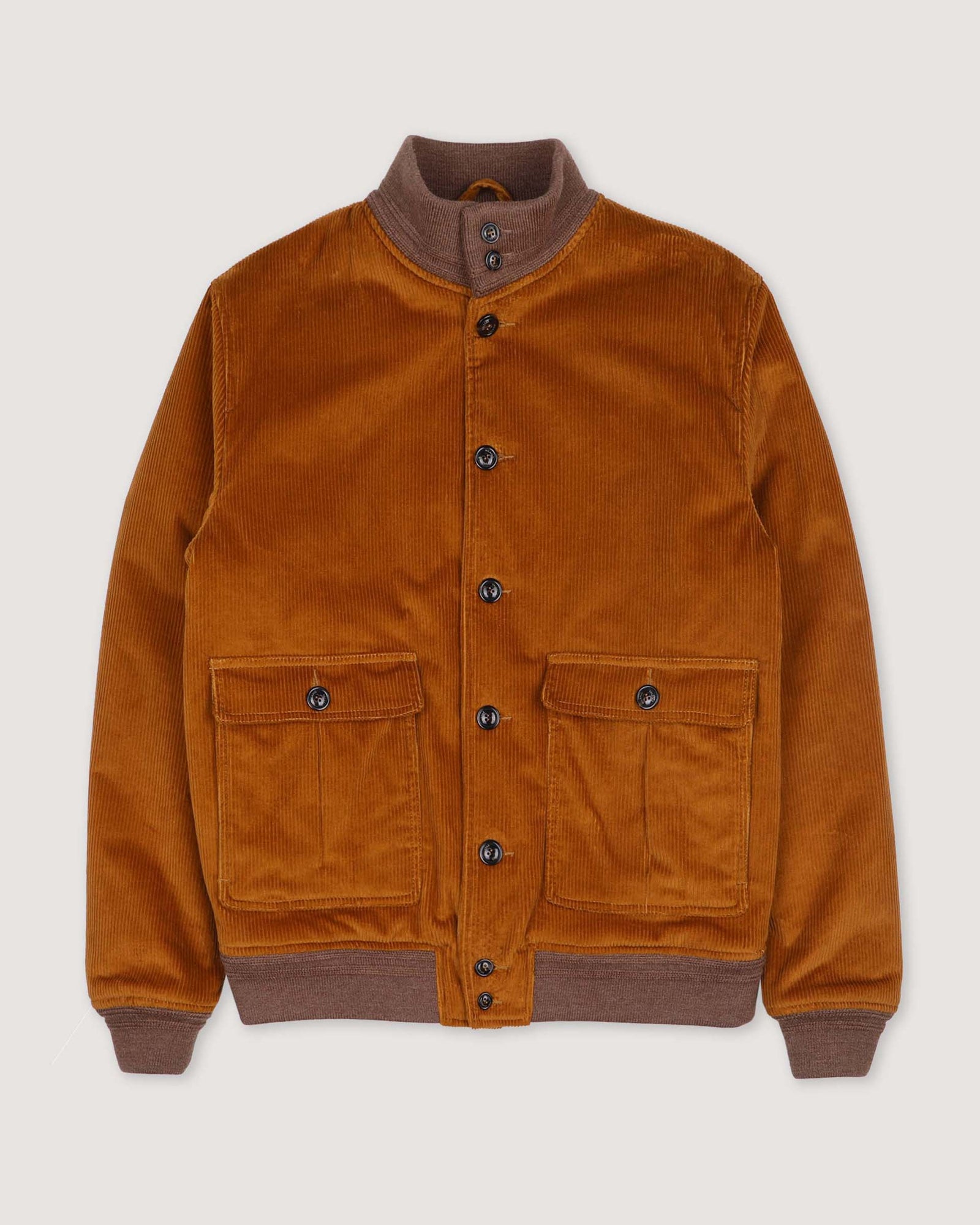Padded Valstarino Jacket In Stretch Cotton Corduroy Duck