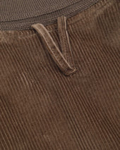 Padded Valstarino jacket in stretch cotton corduroy. Brown - Fungo