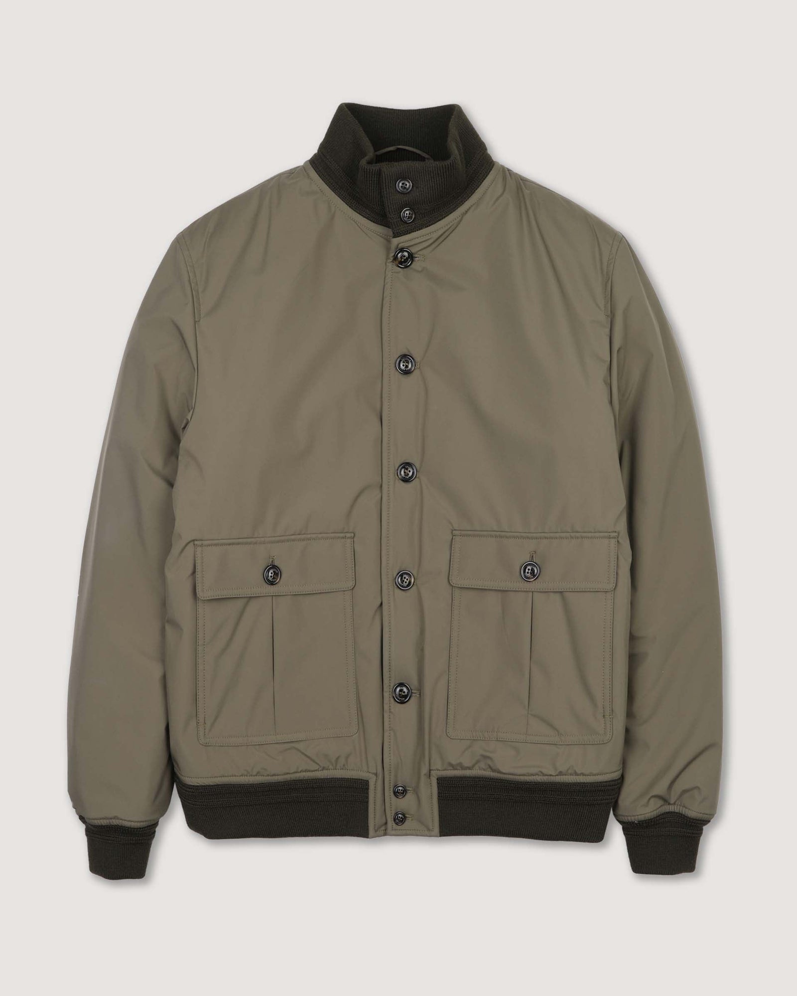 Padded Valstarino Jacket In Waterprooof Microfiber Fabric Green Cappero