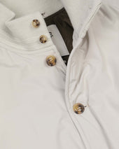 Padded Valstarino jacket in waterprooof microfiber fabric Cream - Canvas