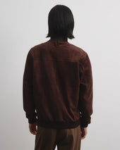Unlined Valstarino jacket in suede leather with back loop. Brown - Caffè