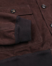 Unlined Valstarino jacket in suede leather. Brown - Caffè