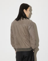 Unlined Valstarino jacket in suede leather with back loop. Brown - Roccia