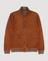Unlined Valstarino jacket in suede leather. Brown - Sandal
