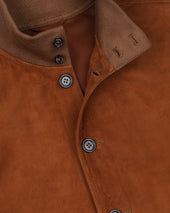 Unlined Valstarino jacket in suede leather. Brown - Sandal