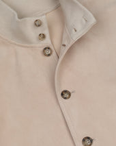 Unlined Valstarino jacket in suede leather. Beige - Sisal