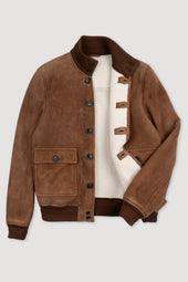 Shearling suede Valstarino. Brown - Miele/Panna