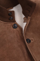 Shearling suede Valstarino. Brown - Miele/Panna