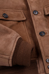 Shearling suede Valstarino. Brown - Miele/Panna