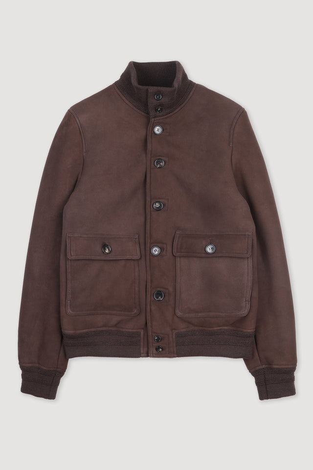 Shearling suede Valstarino. Brown - Fondente