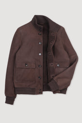Shearling suede Valstarino. Brown - Fondente
