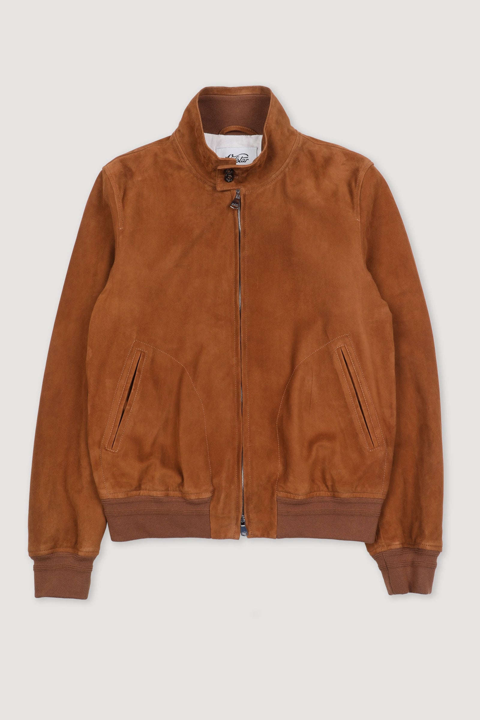 Lined Zip Jacket In Suede Leather Sandal