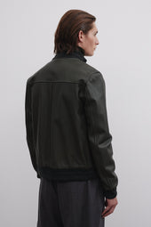 Deerskin Valstarino jacket lined with cashmere. Green - Caccia