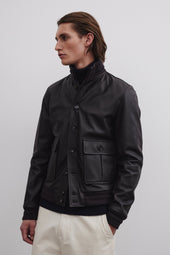 Deerskin Valstarino jacket lined with cashmere. Brown - Caffè