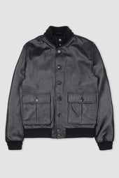 Deerskin Valstarino jacket lined with cashmere - Black